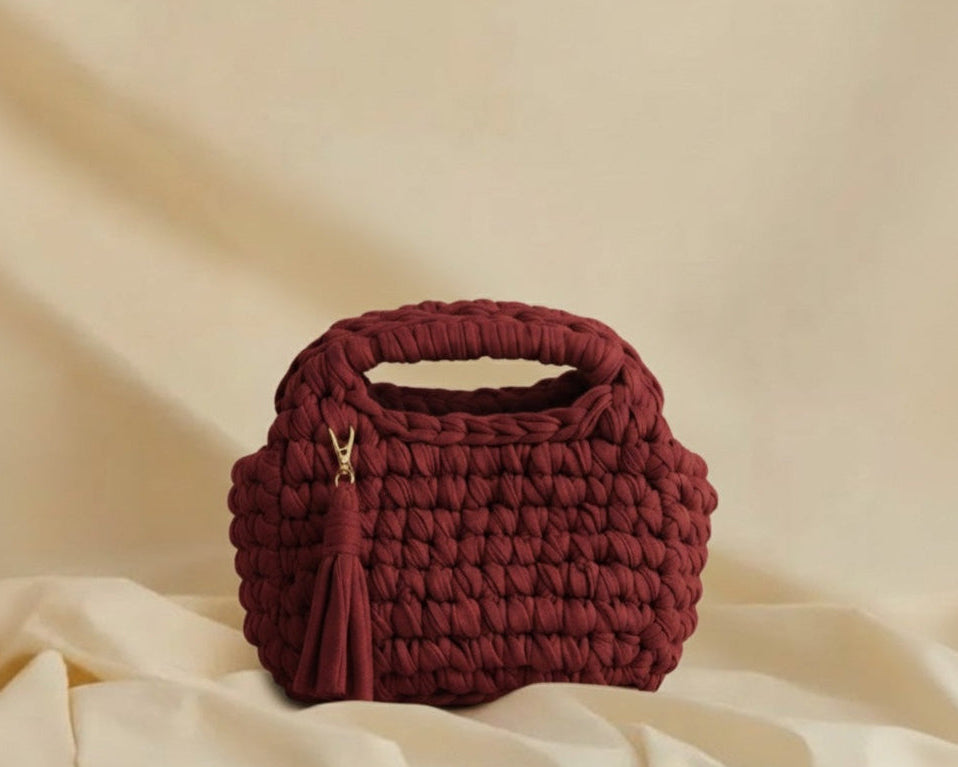 Burgundy Saya Purse